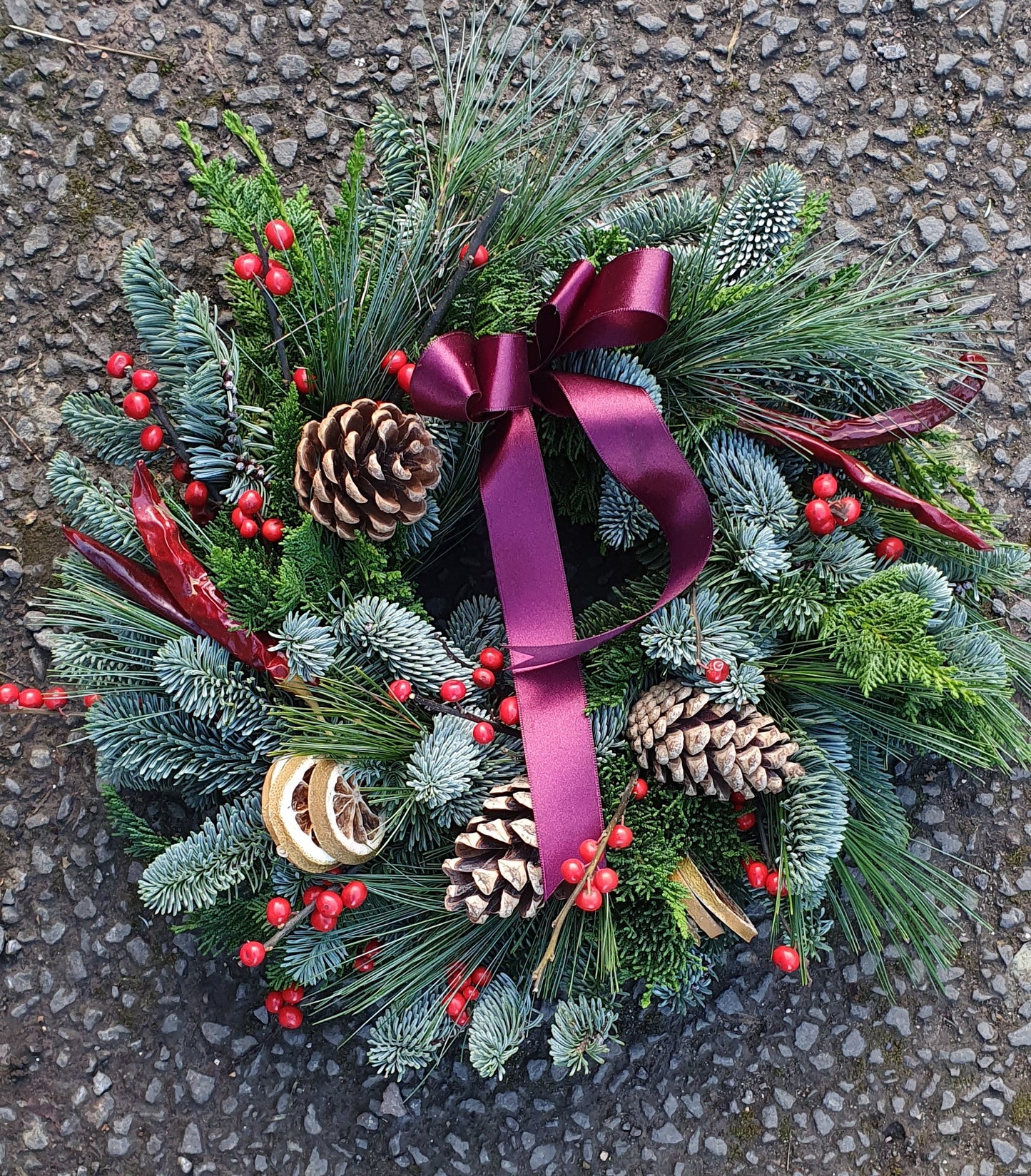 Cemetary Wreath - embellished